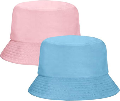 Rosoz 1 & 2 Pack Bucket Hat for Women Men Summer Travel Beach Sun Hat Outdoor Cap Unisex Bucket Hats