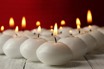 D'light Online Small 2 Inch Floating Candles Bulk Pack for Events, for Centerpieces, Weddings, Spa, Home Decor, Special Occasions and Holiday Decorations (Small - 2" - Set of 144, White)
