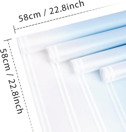 NESCCI 20 Sheet Flower Wrapping Paper - Waterproof Floral Bouquet Wrapping Paper, Florist Supplies Packaging Paper for Wedding Birthday Gift DIY (Gradient Blue)