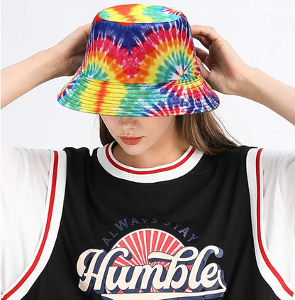 XYIYI Cute Bucket Hat Beach Fisherman Hats for Women, Reversible Double-Side-Wear