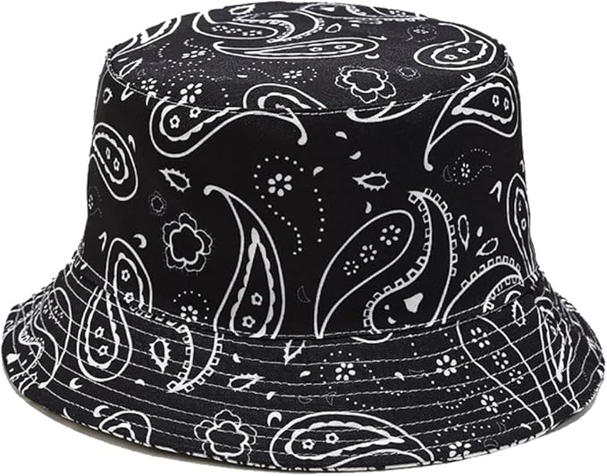 Quanhaigou Bucket Hat for Men Women,Packable Reversible Printed Sun Hats,Fisherman Outdoor Summer Travel Hiking Beach Caps