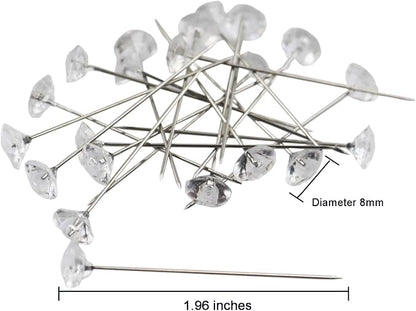 Arlai Box of 4 Bride Wedding Flower Bouquet Holder Foam Floral Handle Bouquet Holder Large for Bride Faux Flowers, Handheld Flowers Decoration with 100 Pieces Flower Bouquet Pins