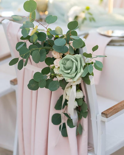 JOYLEX Artificial Flowers Realistic Roses, Real Looking Fake Roses with Stem for DIY Wedding Bouquets Centerpieces Bridal Shower Party Home Romantic Decorations (Elf Green, Regular 3" - 200pcs)