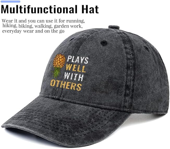 Baseball Caps for Men Women Washed Cotton Vintage Hats Adjustable Cool Fitted Ball Caps Truck Dad Hats Runnung Hiking