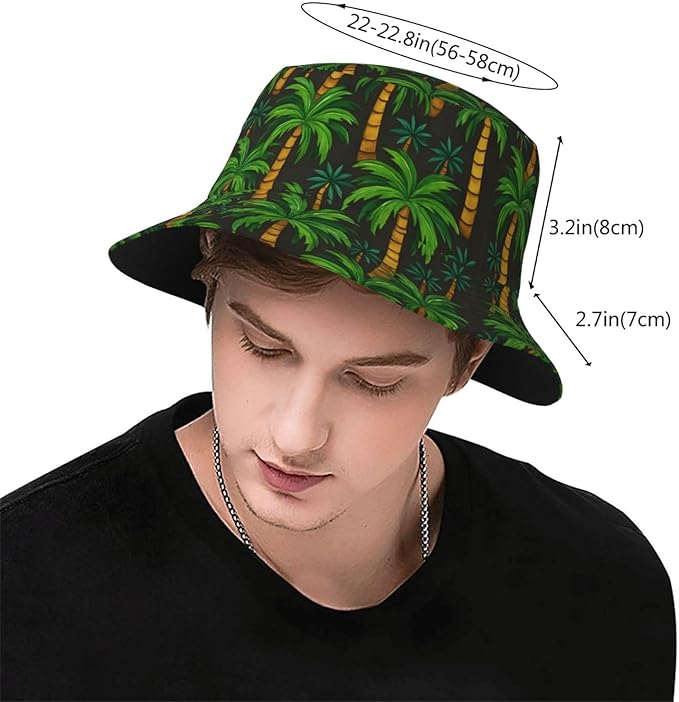 Vintage Clovers Bucket Hat Novelty Sun Hats Trendy Fisherman Cap for Men and Women