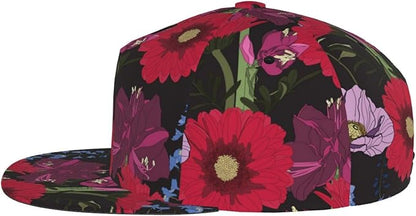 Tulip Flower Baseball Cap for Women Baseball Caps Flower Hat Tulip Baseball Hats Womens Cap for Outdoor