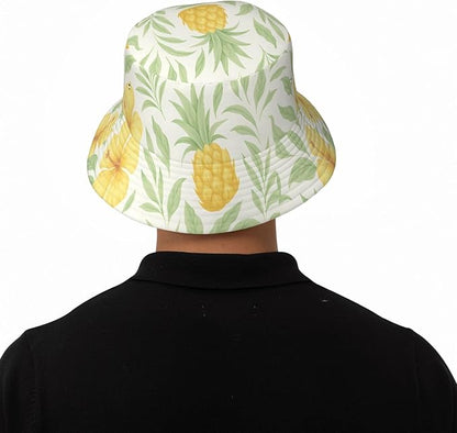 Vintage Clovers Bucket Hat Novelty Sun Hats Trendy Fisherman Cap for Men and Women