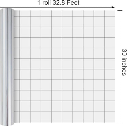 Merture Metallic Silver Wrapping Paper Jumbo Roll - 30 In X 32.8 Ft (81.7 sq.ft.) Solid Color Gift Wrap with Cutting Lines for Christmas, Wedding, Birthday, Valentines Day, Mothers Day, Baby Shower