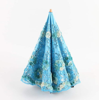 Honeystore Flower Lace Parasols for Wedding Party Lace Bridal Umbrella