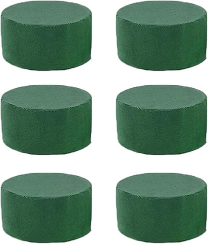 Gree Floral Foam Blocks - Round Green Foam Blocks for Artificials | Versatile Flowers Block for Fresh & Artificial Flower
