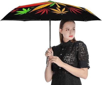 Fashion 3 Fold Sunny Rain Sunscreen Umbrella Portable Automatic Umbrella