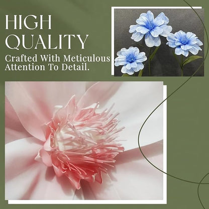 Giant Artificial Flower, 4.6ft Large EVA Flower Backdrop Decorations for Wedding Birthday Christmas Party Photography Shop Window Home Decor Props, Pink