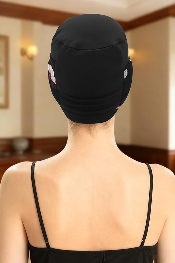 XYIYI Knot Chemo Headwear for Womens Cancer Patients, Stretchy Chemotherapy Headwraps Beanie Hats