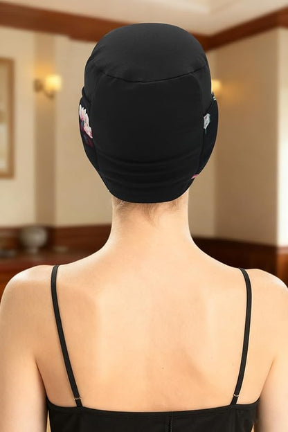 XYIYI Knot Chemo Headwear for Womens Cancer Patients, Stretchy Chemotherapy Headwraps Beanie Hats