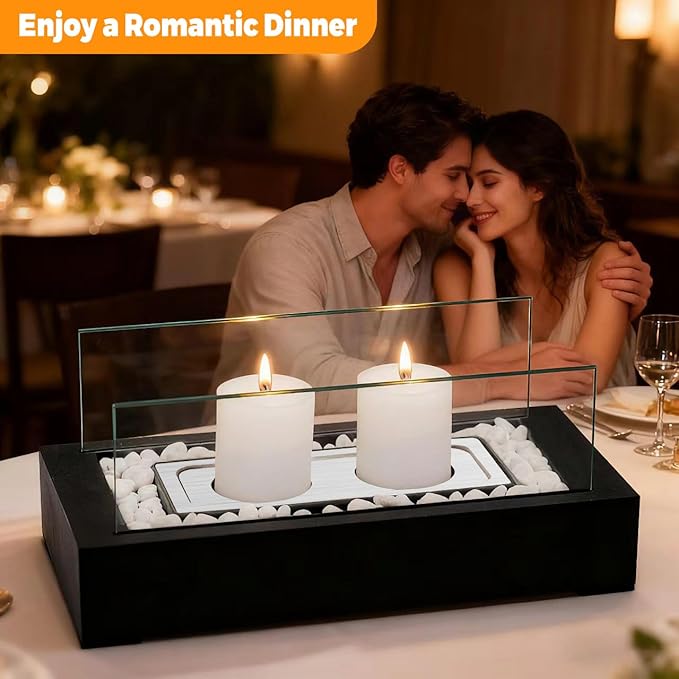 DIY S'Mores Maker with 4pcs of Roasting Sticks - US Patent Design - Unique Hurricane Candle Holder for 2.5 inch Pillar Candle, Home Decoration Gift & Housewarming Gift, Fun for Friday Nights