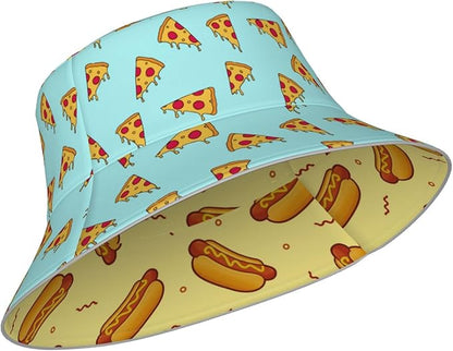 Hat Reversible Fisherman Hats Double Sided Wearing for Women Men Boys Girls
