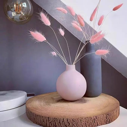 Ceramic Flowers Vase Set of 3, Modern Decorative Flower Vase for Rustic Home Decor, Modern Farmhouse Decor, Living Room Decor, Shelf Decor, and Entryway Décor