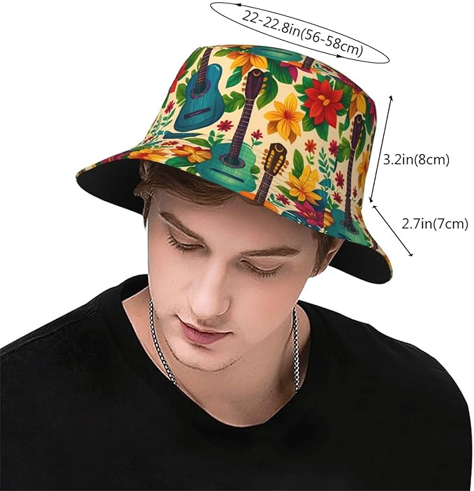 Cute Potted Cactus Bucket Hat Novelty Sun Hats Trendy Fisherman Cap for Men and Women