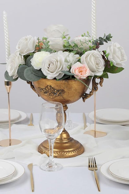 30pcs Roses Artificial Flowers Nude Silk Roses with Long Stems Fake Flowers for Wedding Bouquet Centerpices Decorations Party Bridal Baby Shower Home Decor