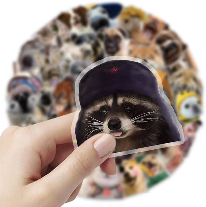 Realistic Animals Stickers for Teens Boy Girls|50 Pcs|Waterproof PET Stickers for Laptop Computer Phone Tablet Scrapbook Flasks Water Bottle Bike Notebook Cup,Trendy Decals Pack for Gift(Animals)