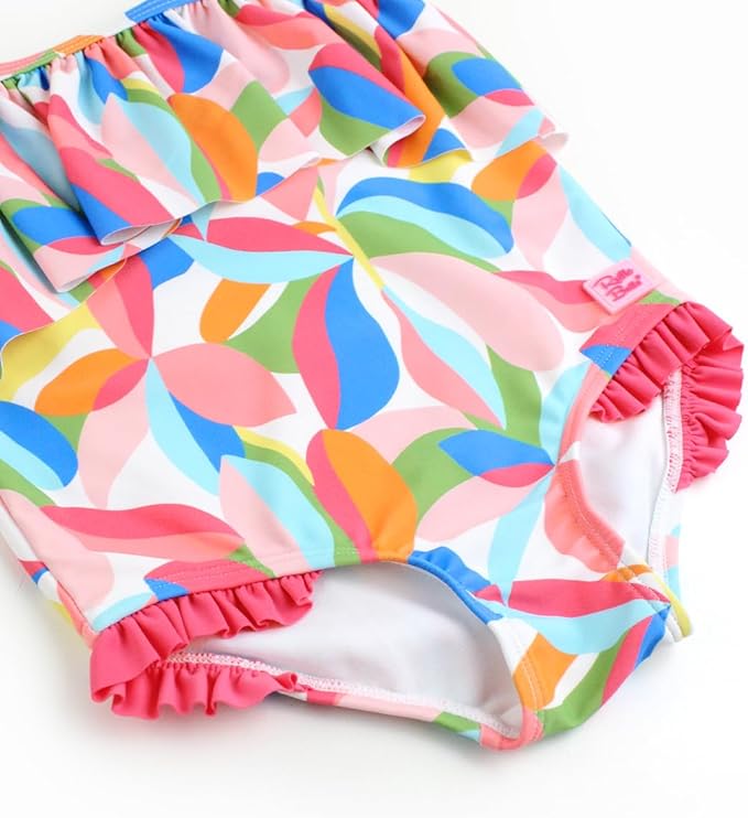 RuffleButts® Baby/Toddler Girls Ruffle Strap One Piece Swimsuit w/UPF 50+ Sun Protection