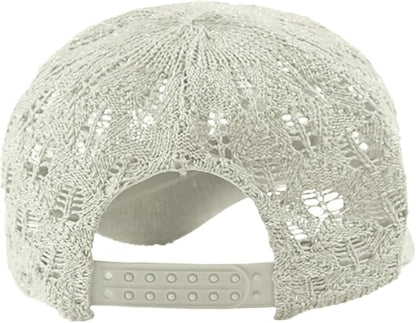 FASHIXD Knit Mesh Baseball Cap for Women - Breathable Summer Trucker Hat