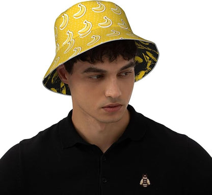 Bucket Hat Double-Side-Wear Reversible Sun Hat Beach Travel Hiking for Women Men
