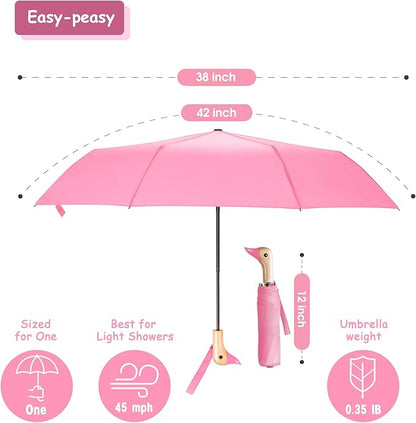 Duck Umbrella – Cute Duck with Adorable Duck Handle, The Perfect Duck Umbrella for Duck Lovers