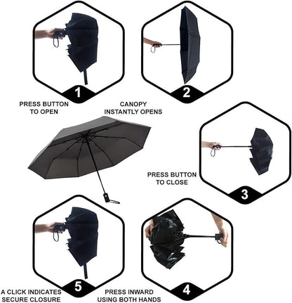 SY COMPACT Travel Umbrella Windproof Automatic Umbrellas Small Compact UV Sun Protection Factory Outlet Umbrella