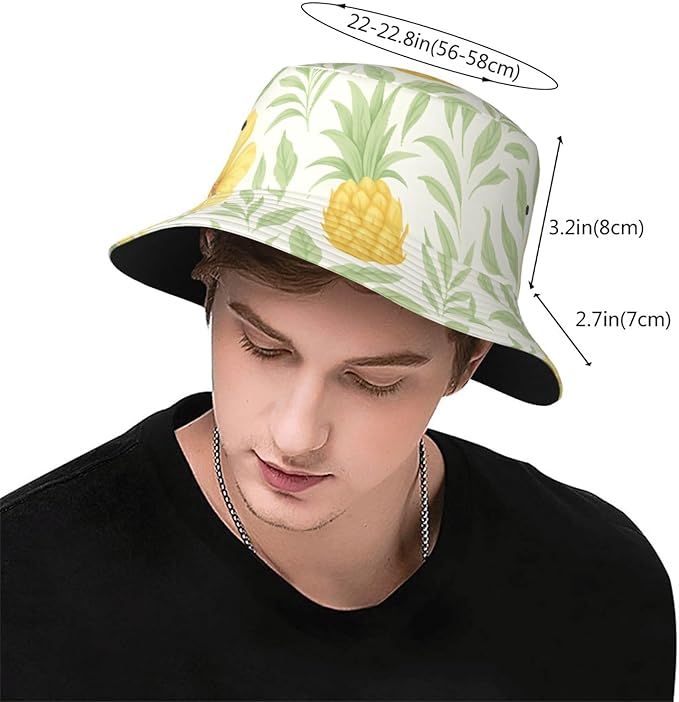 Vintage Clovers Bucket Hat Novelty Sun Hats Trendy Fisherman Cap for Men and Women