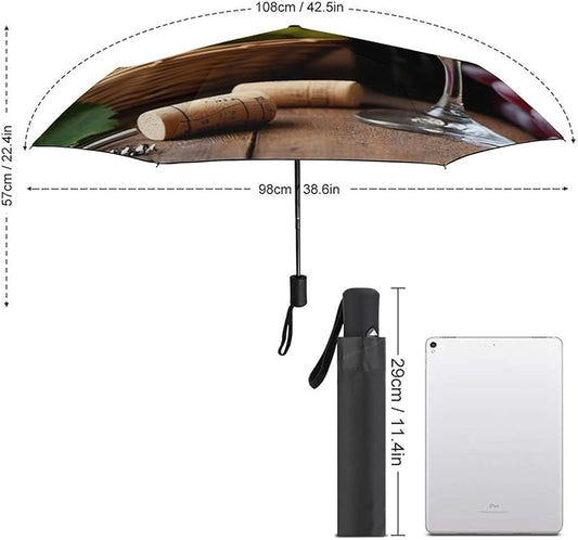 Fashion 3 Fold Sunny Rain Sunscreen Umbrella Portable Automatic Umbrella