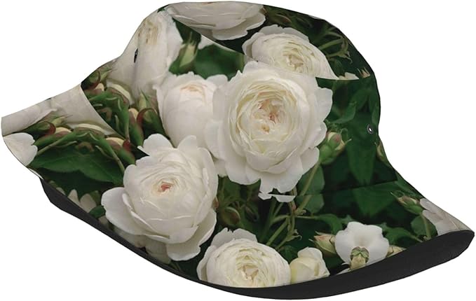 Rose Bucket Hat Womens Fisherman Hat Flower Sun Hats Cute Caps Rose Flower Hats for Women Outdoor