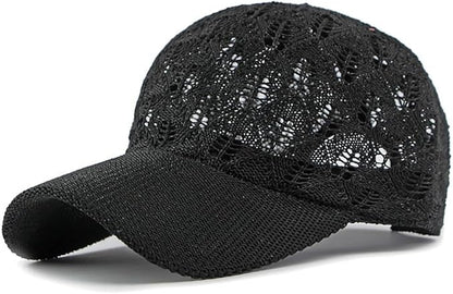 FASHIXD Knit Mesh Baseball Cap for Women - Breathable Summer Trucker Hat