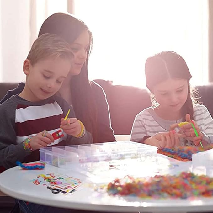 12080+ Loom Bands Kit, Rubber Bands for Bracelet Making Kit, DIY Art Craft Loom Bracelet Kit,2026 Creativity Birthday Gift Ideal Christmas Gifts