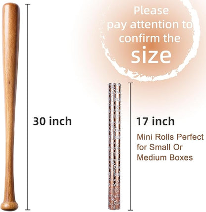 MAYPLUSS Foil Christmas Wrapping Paper - 17 Inch X 33 Feet - Girly Rose Gold MERRY CHRISTMAS Script and Snowflake Girl Winter Gift Wrap Present Paper Roll for Christmas, Holiday, Festive Decoration