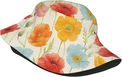 Cute Potted Cactus Bucket Hat Novelty Sun Hats Trendy Fisherman Cap for Men and Women