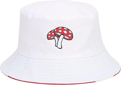 Mashiaoyi Unisex Print Double-Side-Wear Reversible Bucket Hat