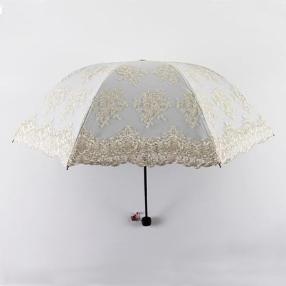 Honeystore Flower Lace Parasols for Wedding Party Lace Bridal Umbrella