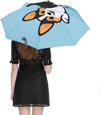 Fashion 3 Fold Sunny Rain Sunscreen Umbrella Portable Automatic Umbrella