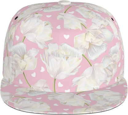 Tulip Flower Baseball Cap for Women Baseball Caps Flower Hat Tulip Baseball Hats Womens Cap for Outdoor