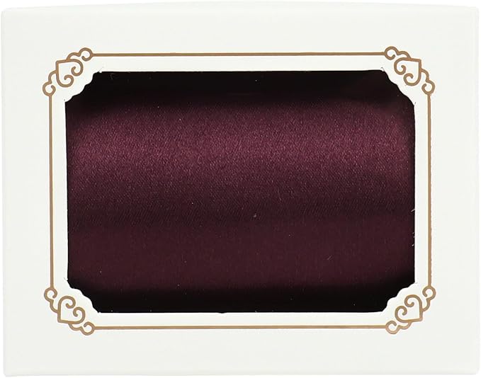 MEEDEE Burgundy Satin Ribbon Lux Double Faced Satin Ribbon 3 Inch Wide Christmas Ribbons by 10 Yards Burgundy Ribbons for Christmas Tree, Weddings, Flower Bouquet, Wreath Bow Making