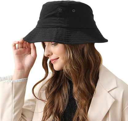 Malaxlx Unisex Bucket Hat Summer UPF 50+ Sun Protection Outdoor Beach Fishing Travel Hiking Hat
