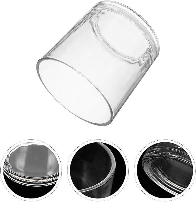 Cylinder Glass Vase for Flower Arranging and Hydroponic Plants Transparent Smooth Surface Floral Holder for Home Decor Stable Glass Candle Holder Alternative for Wedding