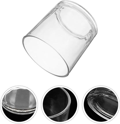 Cylinder Glass Vase for Flower Arranging and Hydroponic Plants Transparent Smooth Surface Floral Holder for Home Decor Stable Glass Candle Holder Alternative for Wedding