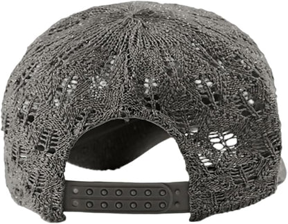 FASHIXD Knit Mesh Baseball Cap for Women - Breathable Summer Trucker Hat