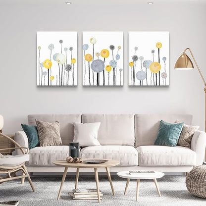 Abstract paintings 3 Piece framed Canvas Wall Art for living room bathroom Wall Decor Canvas Prints Office kitchen wall Artwork Home Decor Flowers Pictures Poster bedroom Large size wall Decorations