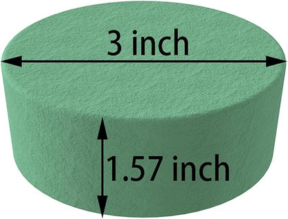 Flower Foam Block Round DIY Flower Arrangement Kit Wet Flower Foam 3 Inch 20 Pcs for Artificial Flowers, Wedding Aisle Flowers, Party Decoration