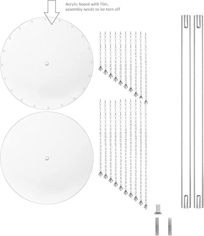 Wedding Centerpieces Decoration Flower Vase, Elegant Acrylic Crystal Stand -10 Pcs 23.6inch High Party Tables Decorations, Dining Table Chandelier Centerpiece Stands