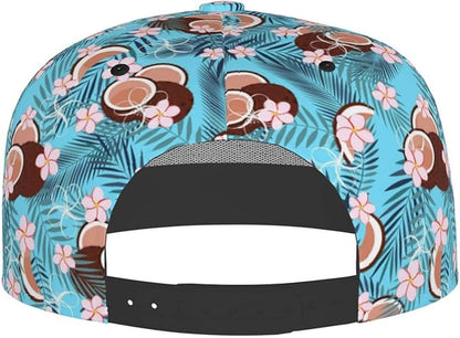 Floral Hawaiian Baseball Hat Adjustable Tropical Flower Snapback Hats Baseball Caps for Women Men