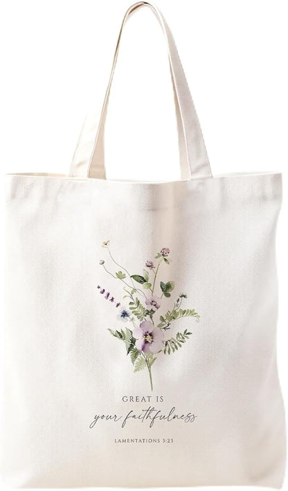 Christian Tote Bag, Christian tote Bag for Women, Bible tote bag, Bible Tote Bags for Women, Foral Tote Bag
